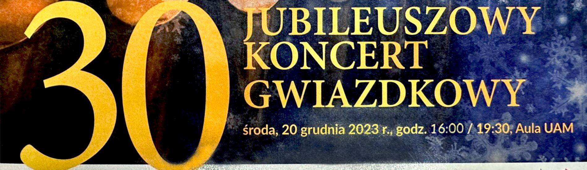 Wspieramy 30-lecie Jubileuszowego Koncertu Gwiazdkowego!